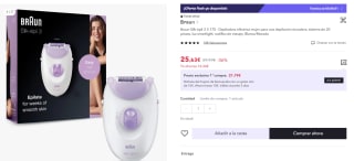 Depiladora Braun Silk-épil 3 3-170 por solo 13,63€