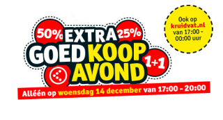 Goedkoopavond bij Kruidvat 30% EXTRA korting op een artikel naar keuze