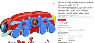 Hasbro SPI en zijn Verbazingwekkende Vrienden Spinnen Kruipen voor €46,89 bij Amazon