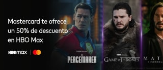 50% de rebaja en HBO Max con Mastercard
