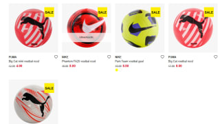 Diverse PUMA en Nike voetballen voor €5 bij Scapino