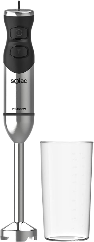 Solac BA5610 Pro 1500 Batidora de mano, 1500W con vaso por 29,99€