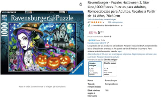 Ravensburger Puzzle 1000 Piezas El Día de Halloween a solo 5,73€