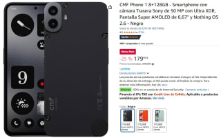 Móvil CMF Phone 1 8+128GB por 179,90€