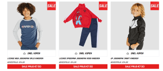 Kindersportkleding vanaf €5 bij Aktiesport