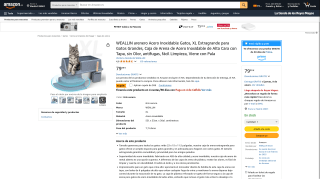 WEALLIN Arenero Acero Gatos XL por 49,99€