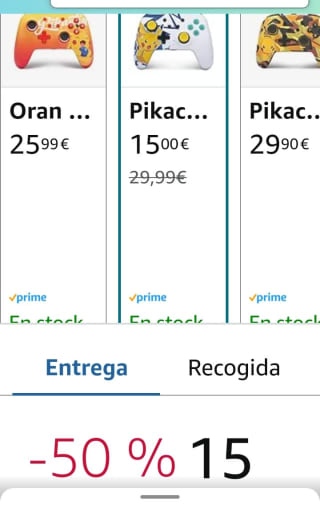 PowerA Mando con cable mejorado para Nintendo Switch Pikachu High Voltaje por 15€.