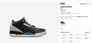 Jordan Air 3 Retro Rare Air Sneakers voor €160 bij Foot locker