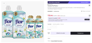 Flor Nenuco Suavizante Concentrado para la ropa 156 lavados + 2x Flor Perfumador Nenuco Intensificador Fragancia 72 Lavados (Cuenta Nueva 8.4€)