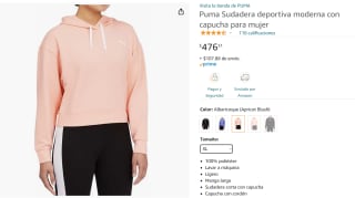 Puma Sudadera para Mujer a $476 en Amazon