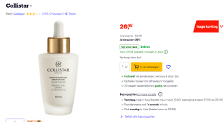 Collistar Protective Drops Spf 50 voor €26,45 bij Bol.com