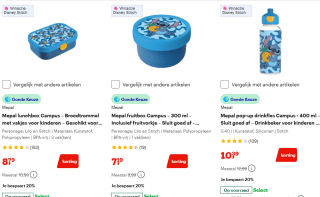 Tot 55% korting op Mepal Stitch lunch-artikelen bij Bol