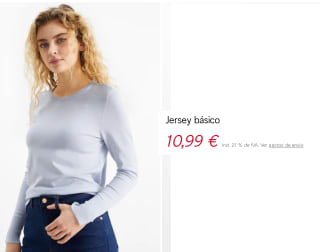 3 Jerseys básicos para Mujer por solo 16.48€