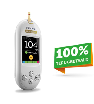 OneTouch Verio Reflect bloedglucosemeter 100% terugbetaald via cashback