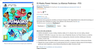 Juego PJ Masks Power Heroes: La Alianza Poderosa - PS5 por 13,25 8,79€
