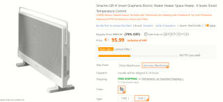 Xiaomi Smartmi GR-H heater voor €95,99 bij Tomtop