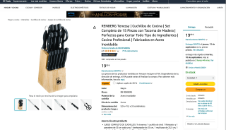RENBERG Tenessy - Set de 15 Piezas por 15,99€