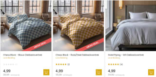Beddengoed vanaf €4,99 bij Dekbed discounter