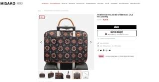 Misako portaordenador estampado flores 15,6 pulgadas por 15€