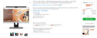 Barre lumineuse BlitzWolf BW-CML2 - Blanc, température réglable à 139,70€