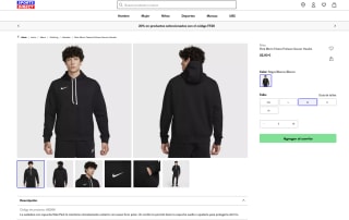 Sudadera con capucha Nike Hombre por solo 22€