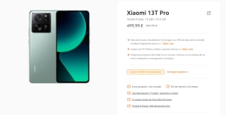 Xiaomi 13T PRO de 12GB/512GB por 399,99€