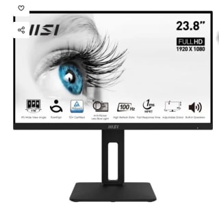 Monitor MSI PRO MP242AP 23.8" LED IPS FullHD 100Hz por 116,10€