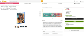 Deliver At All Costs PS5 : Acción por 23,74€ socios (24,99€ no socios, juego prventa