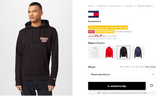 Tommy Hilfiger Regular Entry Graphic Hoodie Heren voor €24,21 bij About You