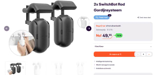 SwitchBot Curtain - (Rod/Roede) - 2-pack voor €49,95 bij ibood
