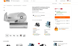 HKoenig MSX190 Cortafiambres Eléctrico Profesional Grosor de Corte 0-13mm Cuchilla Italiana 190mm por solo 89,89€