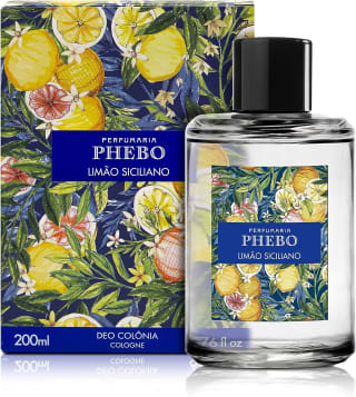 Colônia da PHEBO, aroma de Limão Siciliano de 200ml - R$ 69,29