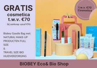 Gratis Make-up producten t.w.v €70 Biobey vanaf een aankoop van €96
