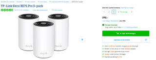 TP-Link Deco XE75 Pro 3-pack voor €292 bij Coolblue