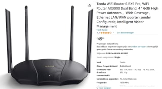 Tenda TX9 PRO draadloze Gigabit Ethernet Dual-band voor €49,08 bij Amazon