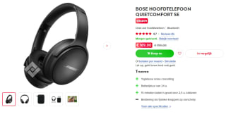 BOSE Quietcomfort SE koptelefoon voor €169