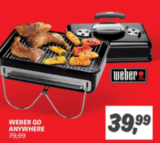 Weber GO Anywhere barbecue voor €39,99