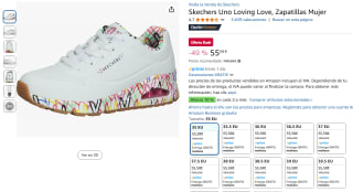 Zapatillas Skechers Uno Loving Love mujer por 55,58€