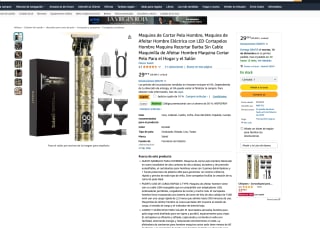 Maquina de Cortar Pelo Hombre por solo 11,99€