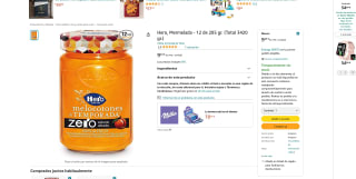 12 mermeladas Hero de melocotón por 9,43€