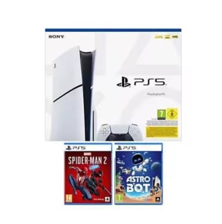 PlayStation 5 Slim Lector + Spider-Man 2 + Astro Bot por solo 480,31€