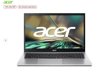 Portátil Acer A315-59 15.6" Full HD Intel Core i7-1255U 16GB RAM 512GB SSD Iris Xe Sin sistema operativo por solo 364,65€