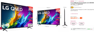 TV LG 65QNED80T6A QNED 4K 65" Serie QNED80 Smart TV WebOS24 por 943,99€