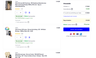 2+1 gratis op Calex slimme verlichting bij Bol