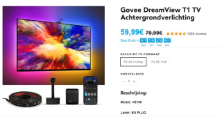 Govee Immersion TV LED Backlights met Camera voor €54,99 dmv code bij Govee