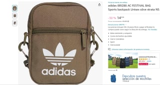 Bandolera Adidas unisex por 14€