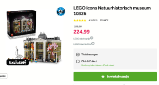 LEGO Icons Natuurhistorisch museum 10326 voor €224,99 bij Intertoys