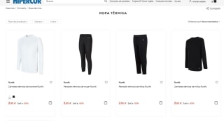 Ropa térmica desde 2,95€ en Hipercor
