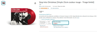 Vinilo Elton John Step into Christmas por 10,80€