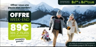 Week-end de 2 nuits en chambre double 89€